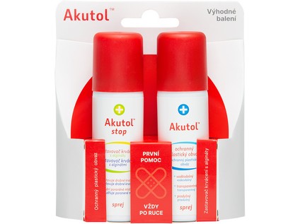 AKUTOL spray + AKUTOL STOP spray DUOPACK 2x60ml